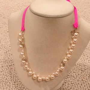 J.Crew Ladies pearl crystal necklace